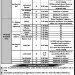 Cluster Colleges District Kohat Hangu & Orakzai New Jobs Latest