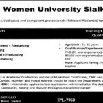 Jobs in GC Women University Sialkot GCWU Fresh Jobs 4U Online apply Now