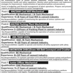 Junior Officers Mechanical, Trainee Engineers Jobs in Gharibwal Cement Ltd Fresh Jobs 4U Online apply Now