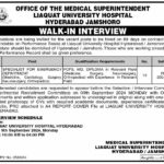 Liaquat University Hospital Hyderabad Jamshoro Fresh Jobs 4U apply Now