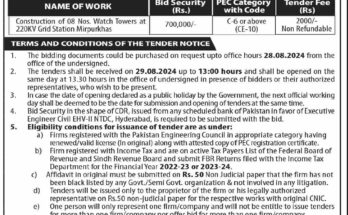 National Transmission & Despatch Company Inviting Tender Notice