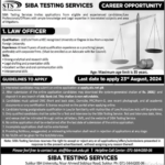 Siba Testing Service Sukkur Fresh Jobs 4U Online apply now