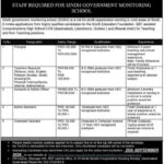 Sindh Government Monitoring School Fresh Jobs 4U Online apply Now