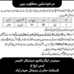 Combined Military Hospital Hyderabad CMH Jobs 2024 Latest New Jobs Open/Online Apply