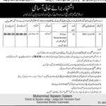 District and Session Judge Anti-Terrorism Court Gujranwala Jobs 2024