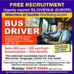 Free Recruitment for Bus Drivers in Slovenia Europe Jobs 2024