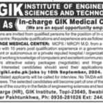 GIK Institute of Engineering Science & Technology Jobs Career 2024 Online Apply