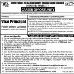 IBA Jobs 2024 in IBA Community College and Schools Sindh Job