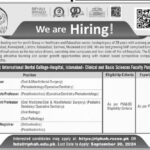 Islamic International Dental College Hospital Islamabad Jobs 2024 Latest