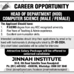 Jinnah Institute Rawalpindi Jobs 2024 for Male & Female