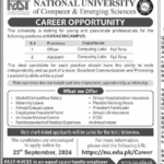 National University of Computer and Emerging Sciences NUCES Jobs 2024 Apply Online