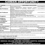 RMC Teaching Hospital Sargodha Jobs 2024 Latest