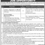 SAUTN Jobs 2024 Shuhada-E-APS University of Technology Nowshera Jobs Latest