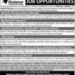 Shalamar Institute Of Health Sciences SIHS Jobs 2024 Apply Online