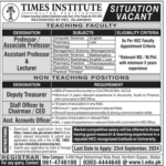 Times Jobs 2024 Latest Jobs New Vacancies Open/Online Apply