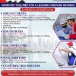 Urgently Required for a Leading Company in Dubai Jobs 2024