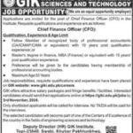 GIK Institute Of Engineering Sciences and Technology Jobs 2024 Latest