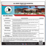 New Jobs in Al Shifa Trust Eye Hospital Jobs 2024