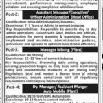 Urgently Required for Gharibwal Cement Jobs 2024 Latest