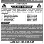 Latest Job in Allied Group Allied Cables Jobs November 2024