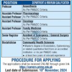 Prime Foundation Peshawar Medical College Jobs 2024 Latest