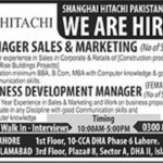 Today New Jobs in Shanghai Hitachi Pakistan Pvt Ltd Hitachi Job 2024