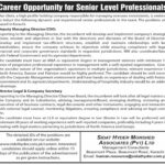 Career Opportunity for Senior Level Professionals Jobs January 2025 New Jobs