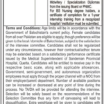 Female Staff Nurse Jobs in Divisional Director Health Services Quetta Jobs 2024 Latest