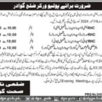 Health Department Balochistan Jobs Recruitment 2025 New Jobs Advertisement Posts