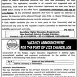 Higher Education Department Punjab Jobs 2024 Latest