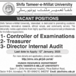 STMU Jobs 2025 Advertisement, Check Last Date to Apply